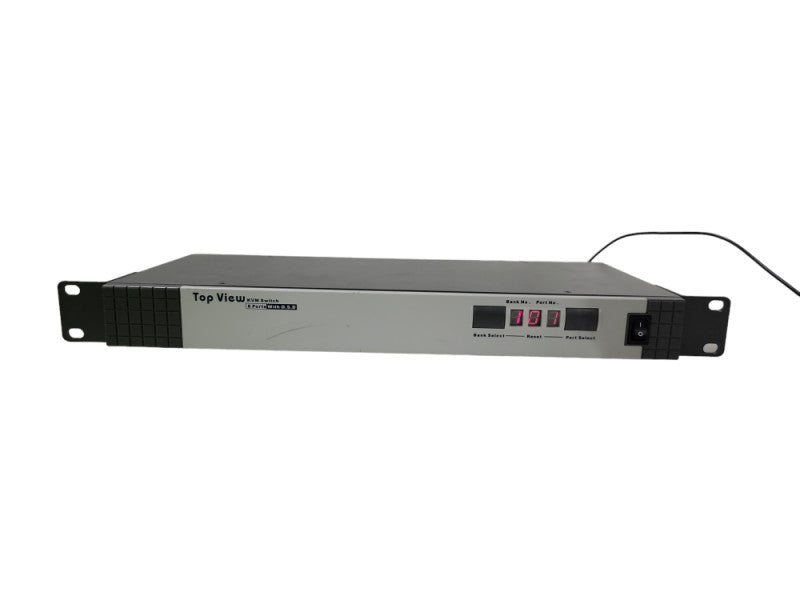 TOP VIEW KVM SWITCH 8 PORT| w/power cord 3 CABLES for Video and audio