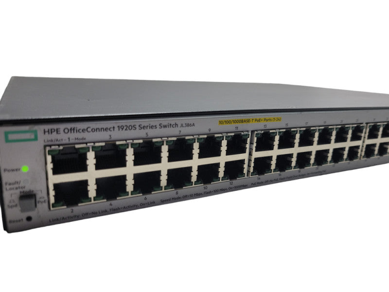 HPE OfficeConnect 1920S Series 48 Port Switch JL386A, READ _