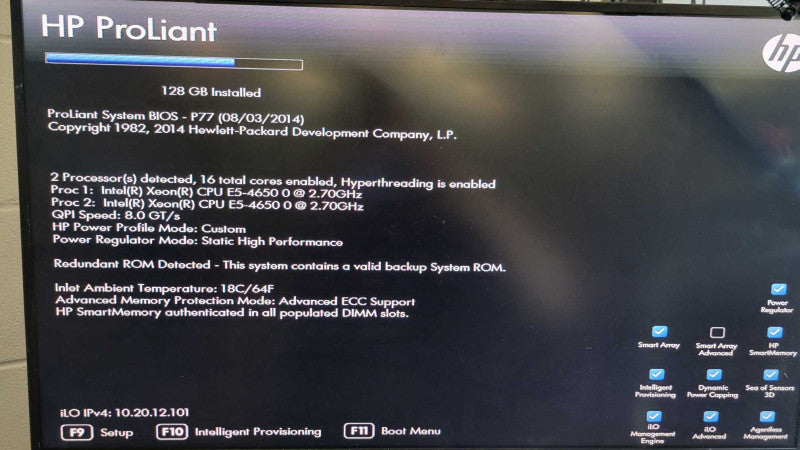 HP PL DL560 Gen8 - 2x Xeon E5-4650 0 | 128GB RAM | NO HDD | P420i | 2xPSU %