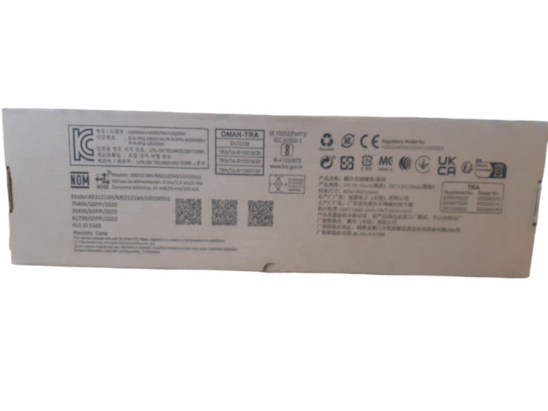 Dell Pro Wireless Keyboard and Mouse â KB3121Wt/MS3121Wt/UD2301t1 Q