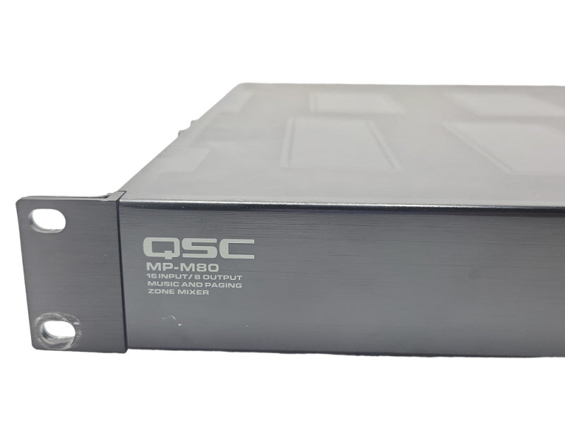 QSC MP-M80 16 Input 8-Output Music and paging zone mixer, READ _