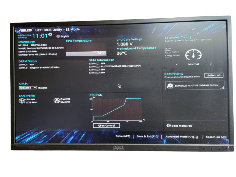 Custom PC  H110M - C Pentium(R) CPU G4400 @ 3.30GHz 8GB DDR4 Î¸