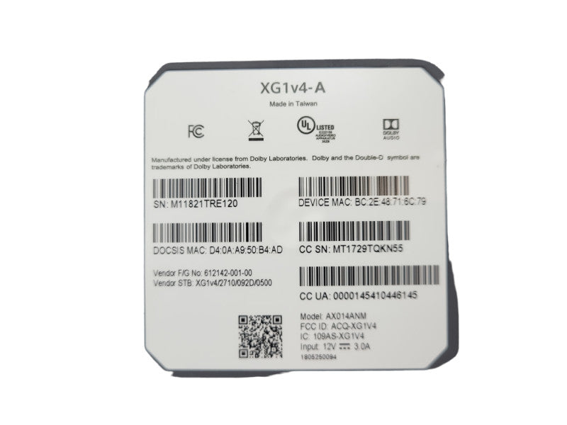 XFINITY XG1V4-A TV Cable Box TV Player With Power Supply &