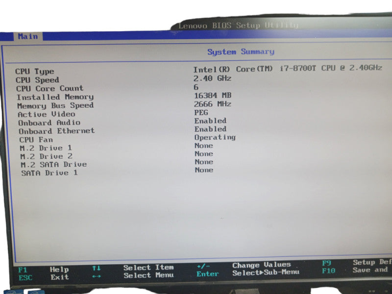 Lenovo ThinkStation P330 i7-8700T 16GB RAM Quadro P620