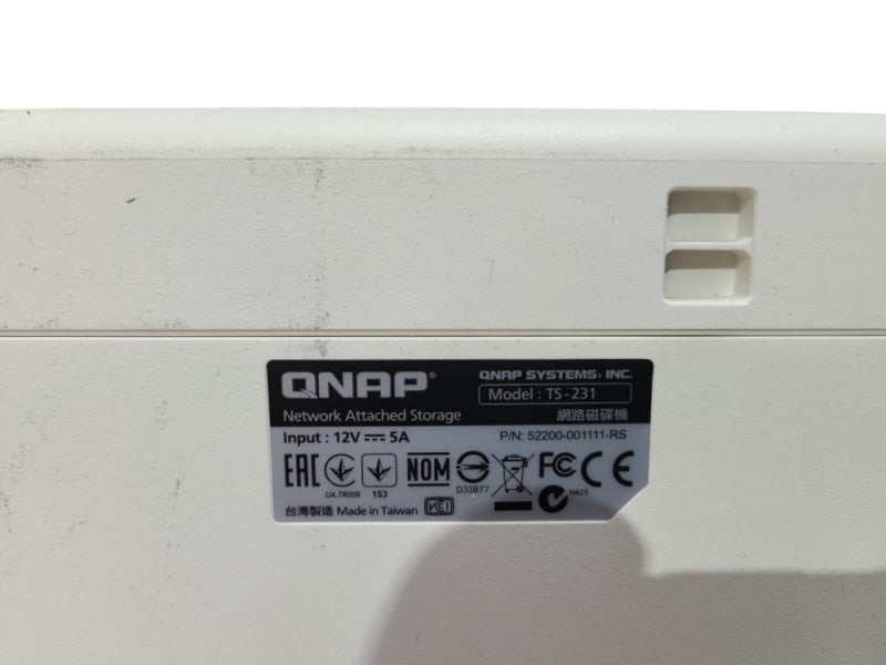 QNAP TS-231 2-Bay NAS Server, 2x 2TB 3.5\\" HDD