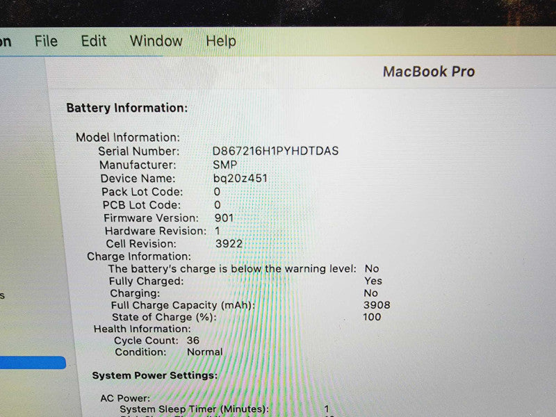 Apple Macbook Pro 2017 13\\" 2-Core i5-7267U @ 3.1GHz 16GB DDR3 250GB SSD (