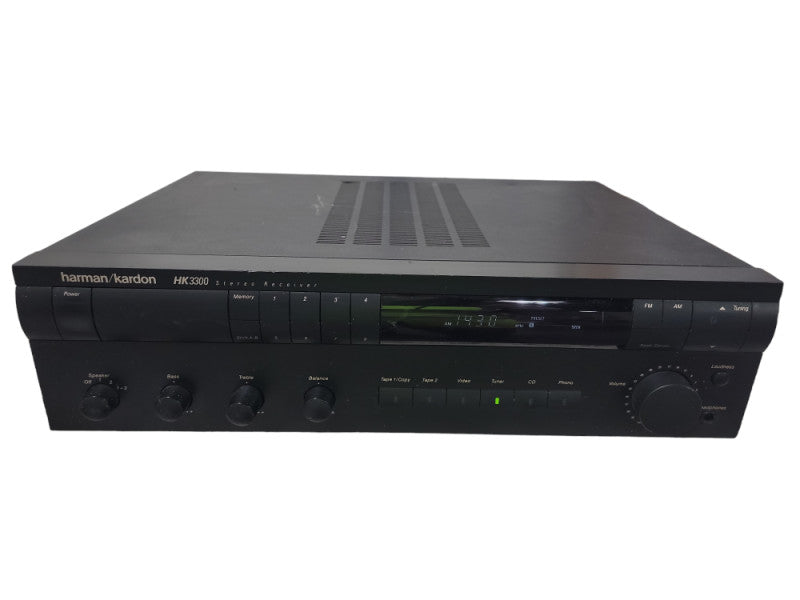 Harmon/Kardon HK3300 Black Digital LCD Display 2 Channel AM/FM Stereo Receive