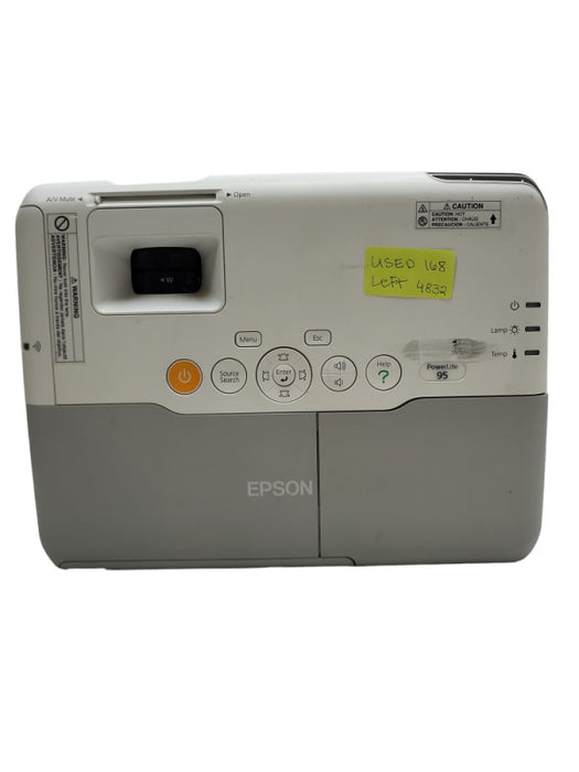Epson PowerLite 95 Projector Model H383A - 325 hours &