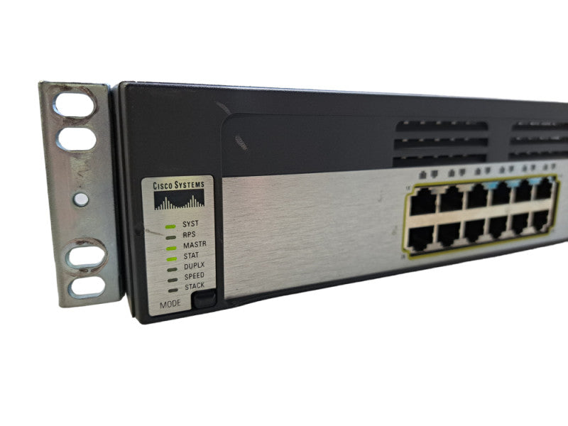 Cisco WS-C3750G-24TS-S | 24-Port Gigabit, 4x SFP Network Switch
