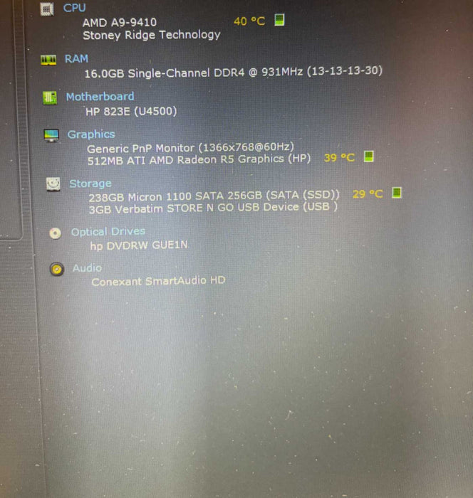HP ProBook 455 G4 AMD A9-9410 RADEON R5 GPU 16GB RAM 256GB SSD  BudLap