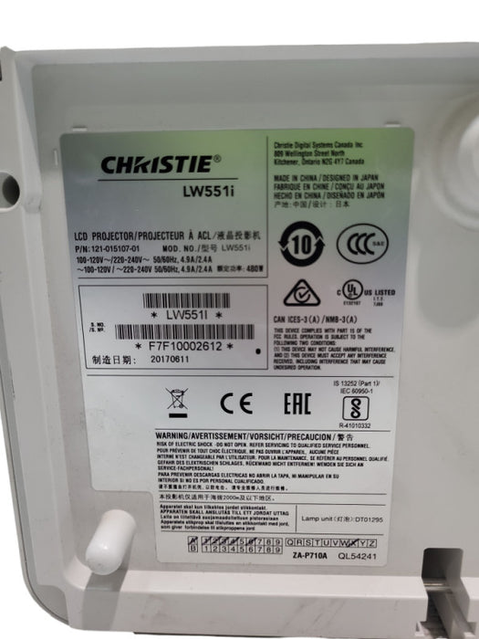 Christie LW551i Projector 3LCD 5500 Lumens &