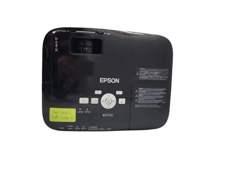 Epson EX7200 Widescreen Multimedia HDMI Portable Projector H367A &