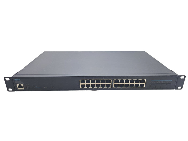 Datto DSW100-24P-4X | 24-Port Gigabit PoE+ Cloud Managed Switch | 4x 10G SFP+
