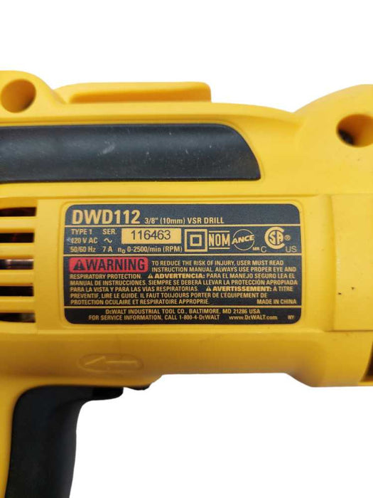 DeWalt Corded Drill Model: DWD112 3/8 (10mm) VSR Drill  =