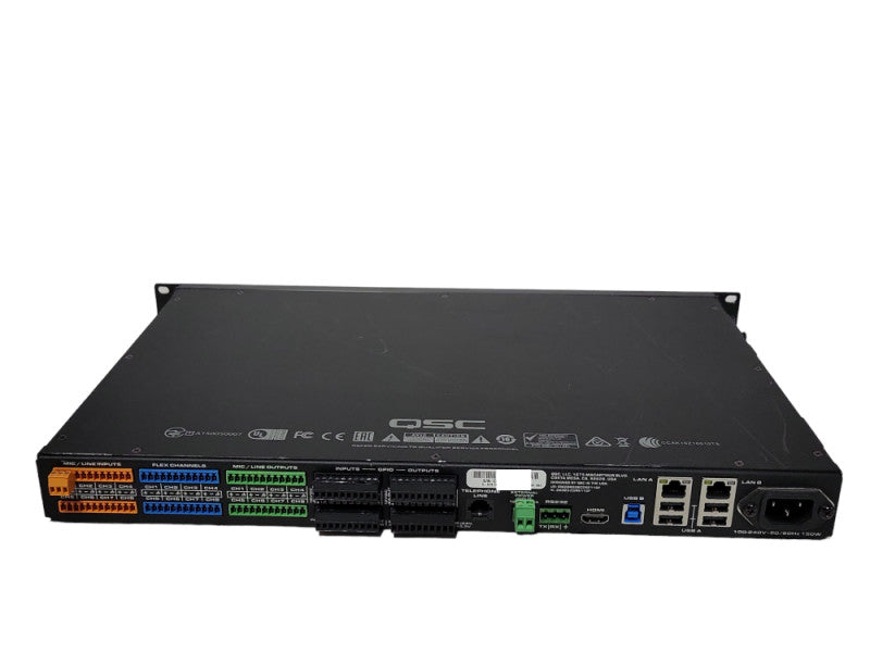 QSC Q-Sys Core 110f usb/Flex Channels Audio Processor _