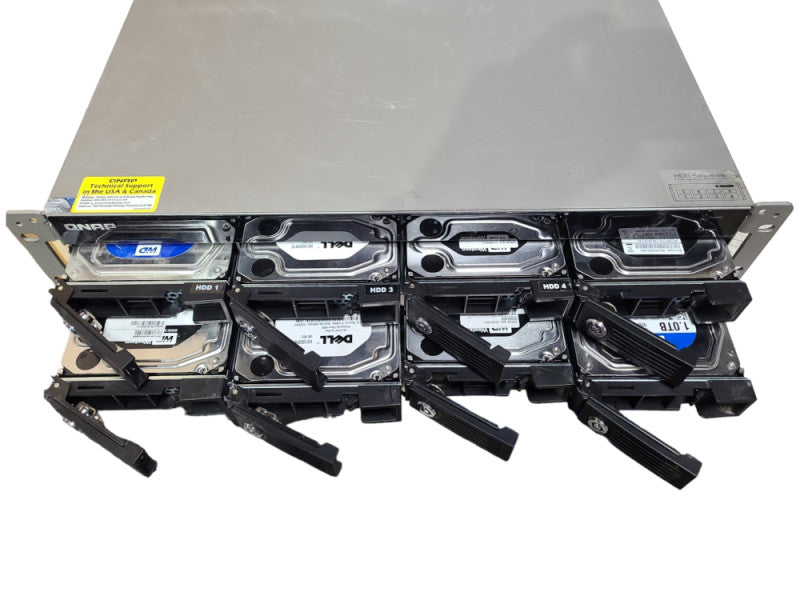 QNAP NAS 8-Bay 3.5\\" NAS TS-859U-RP+, 8x 1TB 3.5\\" HDDs, 2x PSU