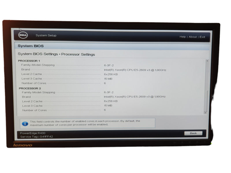 Dell PowerEdge R430 server with 2x Xeon E5-2609 v3 @ 1.90GHz 32GB RAM  -