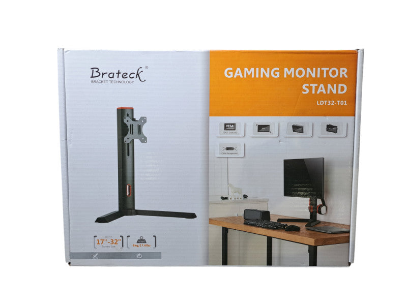 Brateck 17\\"- 32\\" Single Screen Pro Gaming Vesa Monitor Stand | LDT32-T01