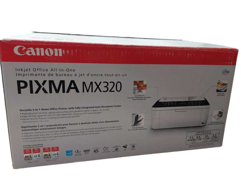 Canon Pixma MX320 Inkjet Office All in One Printer Model: MX320 =