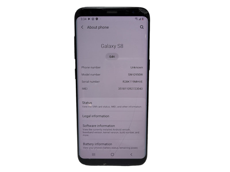 Samsung Galaxy S8 64GB (SM-G950W) - READ $