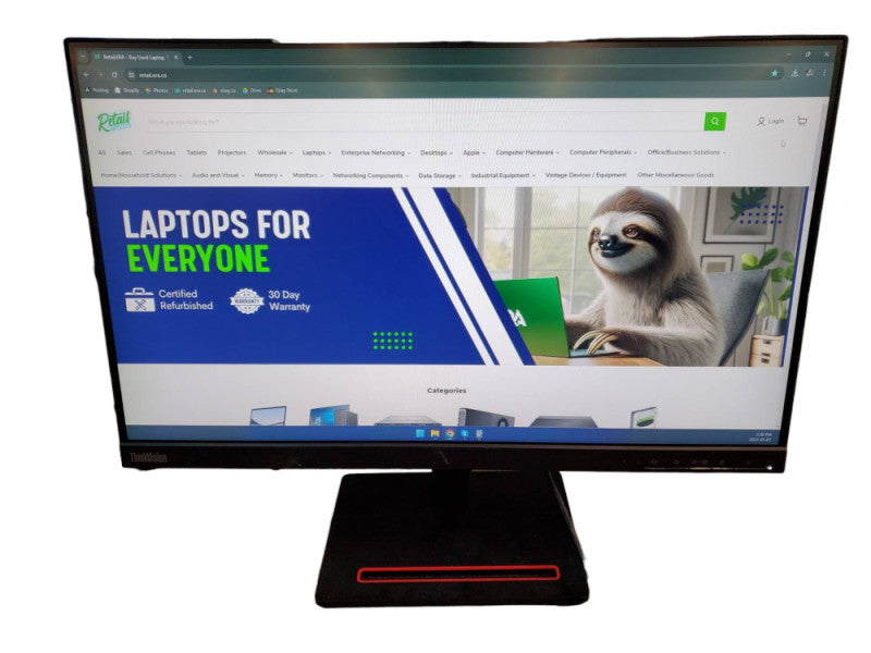 Lenovo ThinkVision S24e-20 23\\" 1080P Monitor w/ HDMI & VGA @