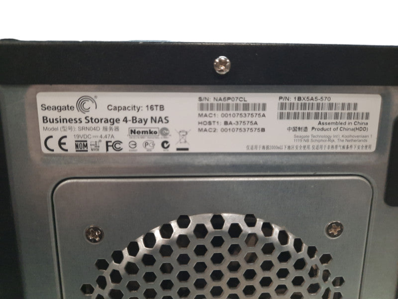 Seagate Business Storage (SRN04D) 4-Bay NAS