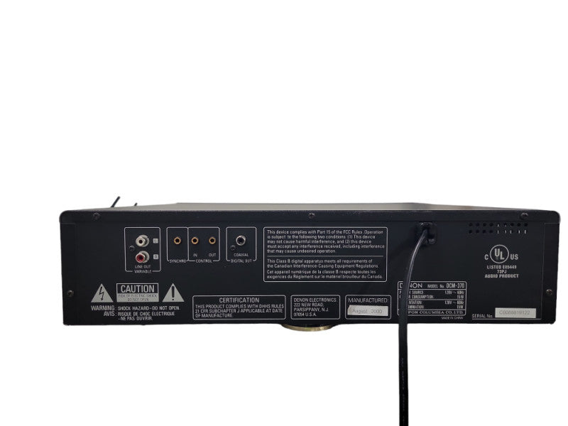 Denon DCM-370 5-Disc CD Changer PCM Audio HDCD
