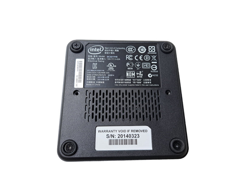 Intel NUC DC3217IYE | Core i3-3217U 1.80 GHz, 8GB DDR3 Desktop Mini PC No HDD