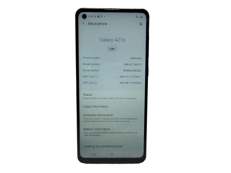 Samsung Galaxy A21s SM-A217M/DS 64GB $