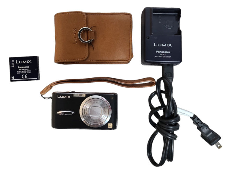 PANASONIC LUMIX DMC-FX01 Digital Camera w/ Battery, Case, Battery Charger