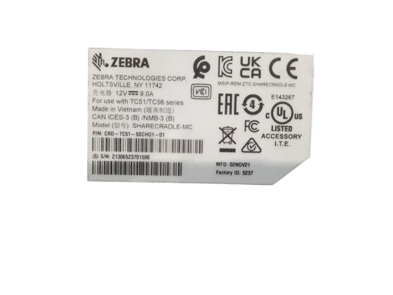 SHARECRADLE-MC 5 charger CRD-TC51-5SCHG1-01