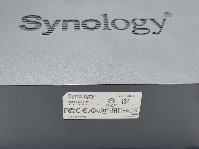 Synology DiskStation DS218+, 2 bay, With 2x 1TB Hard Drives _