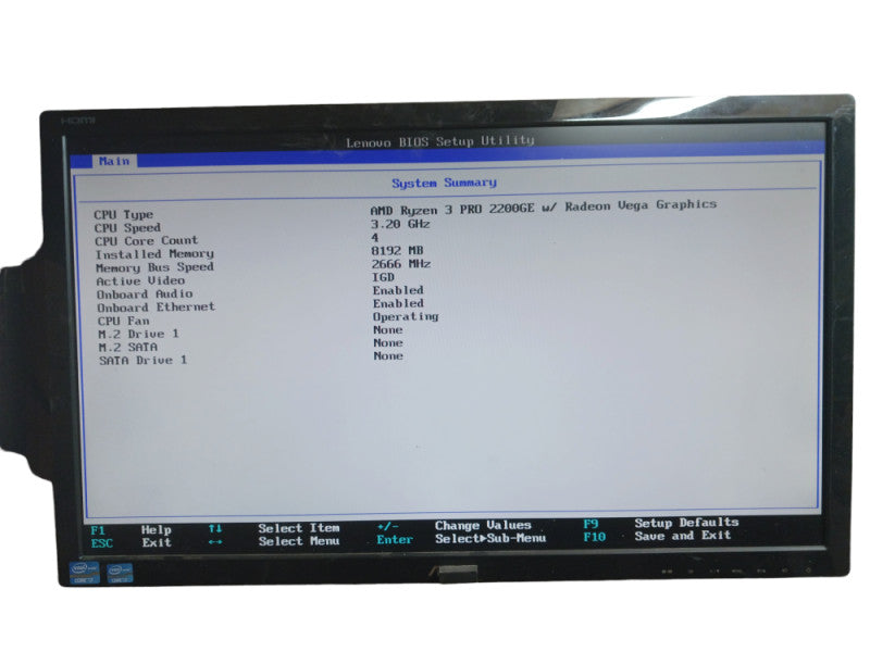 Lenovo ThinkCentre M715Q AMD Ryzen 3 Pro 2200GE 8GB RAM