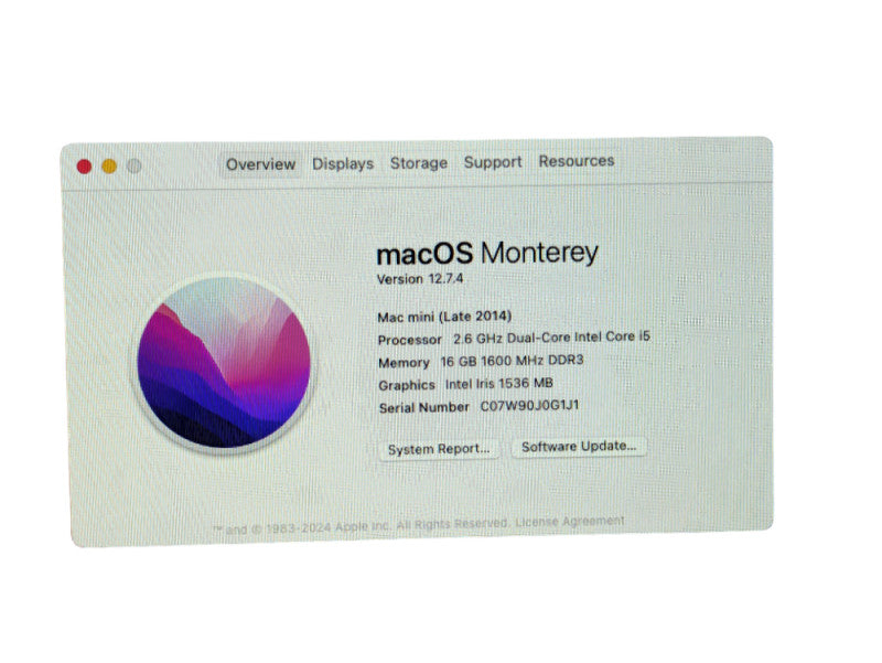 Apple Mac mini 2.6 GHz Core i5 (I5-4278U) (Late 2014) 16GB RAM & 256GB SSD  -
