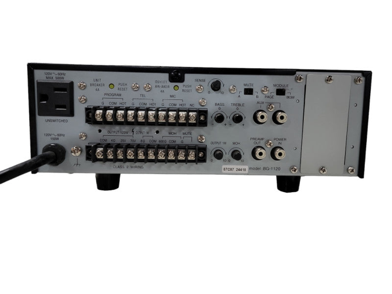 TOA INTEGRATED AMPLIFIER BG-1120