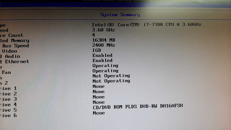 Lenovo ThinkStation P320 Workstation 3.60GHz  I7-7700 16GB DDR4 No HDD