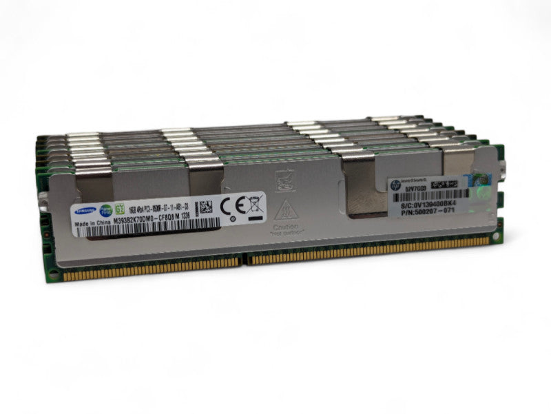 Kit of 128GB DDR3 Server RAM ( 8x 16GB ) Samsung 4Rx4 PC3-8500R -
