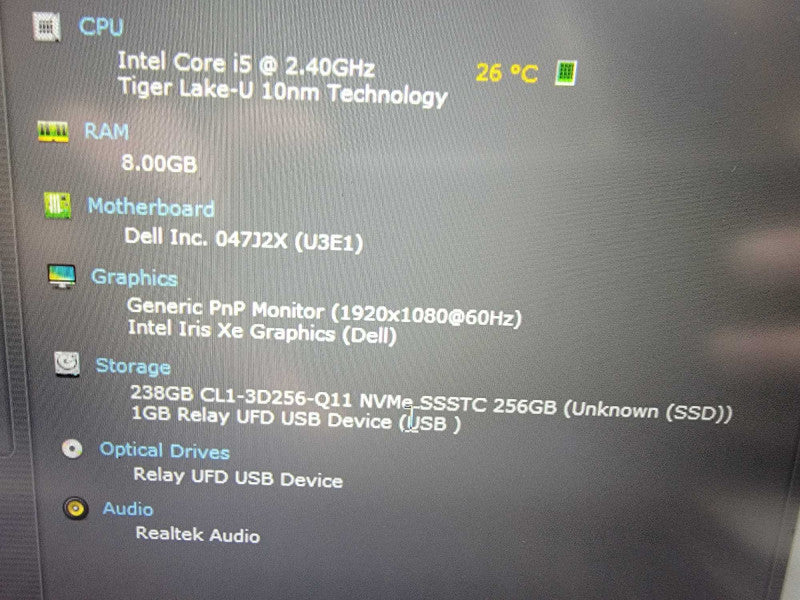 Dell Latitude 5420| i5-1135G7| 8GB DDR4| 256GB SSD Î² Lap200
