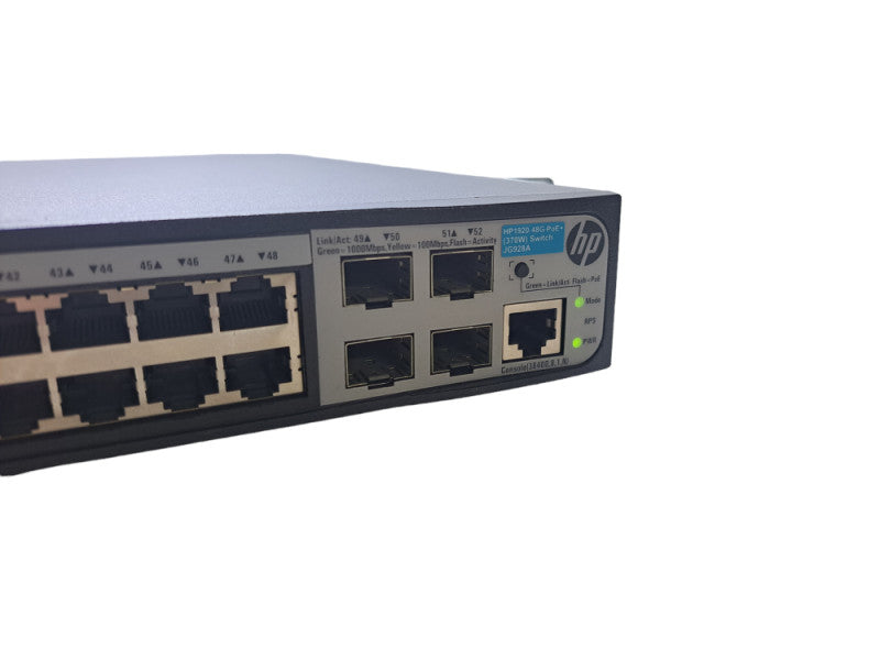 HP JG928A 1920-48G-PoE+ | 48-Port Gigabit PoE+ 370W Switch | 4x SFP