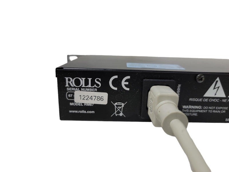 Rolls RM67 Mic/Source Mixer 1U Rack Mountable Unit RCA/Analog