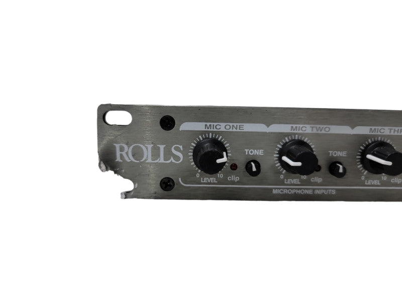 Rolls RM67 Mic/Source Mixer 1U Rack Mountable Unit RCA/Analog