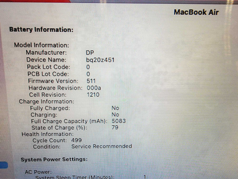 Apple Macbook Air 2017 13\\" 2-Core i5-5350U @ 1.8GHz 8GB DDR3 250GB SSD (