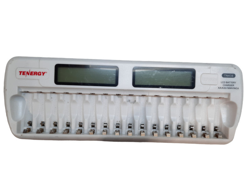 Tenergy TN438 16-Bay AA/AAA NIMH/NICD LCD Battery Charger