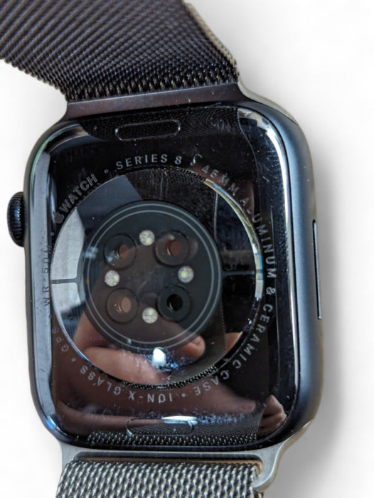 Apple Watch Series 8 with Stainless Steel Milanese Loop UNLOCKED Please READ  -