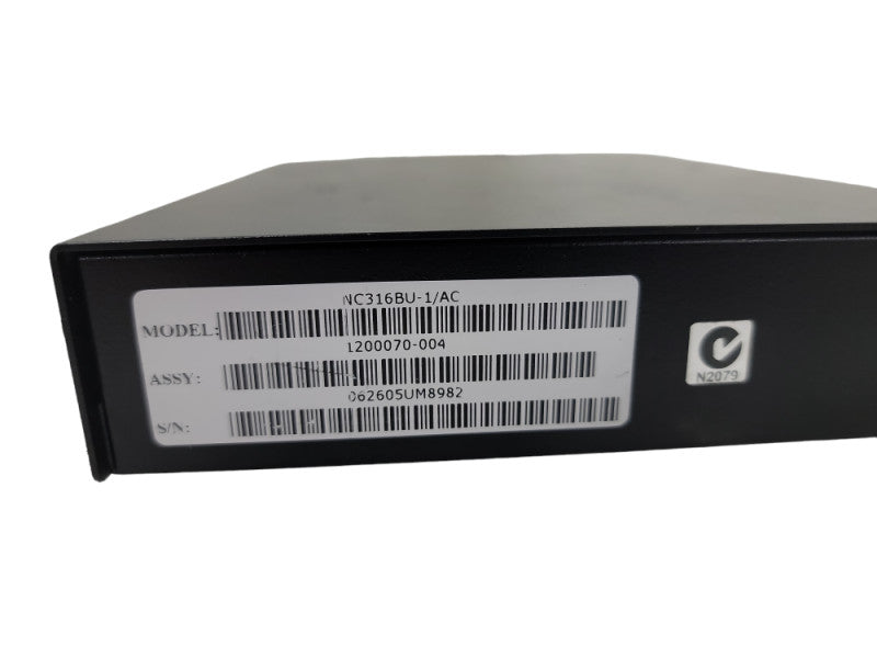 MRV Fiber Driver Base NC316BU 1 AC w/ MRV EM316EUSM Module Q