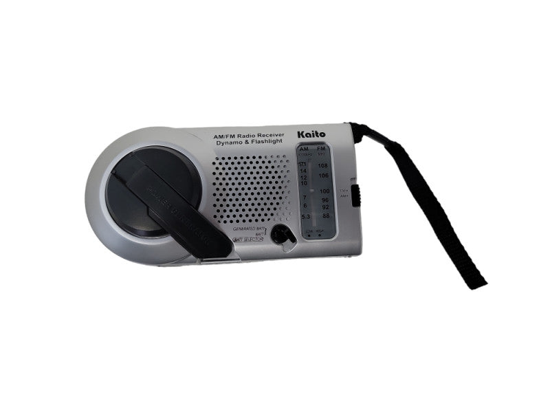 Kaito KA-006Vintage Dynamo Emergency Survival AM / FM Band Radio & Flashlight