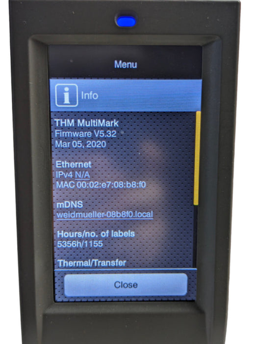 Weidmuller THM MultiMark Printer 2599430000 Please READ  -
