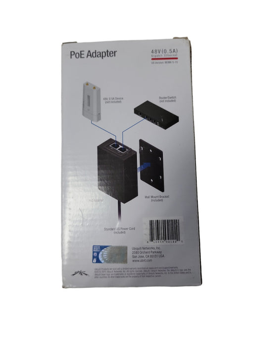 UBIQUITI 48 V 0.5 A (24W) PoE Gigabit Adapter (Injector) | open box like new