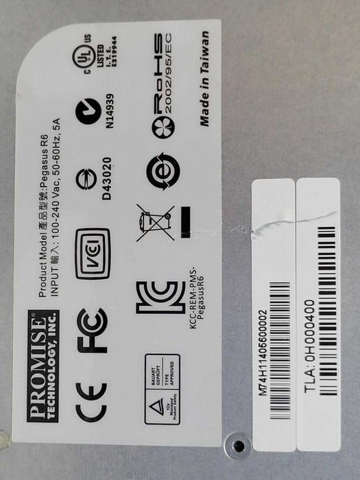 Promise Technology Pegasus R6 Raid Storage 3x Seagate 4TB IronWolf HDDs, READ _