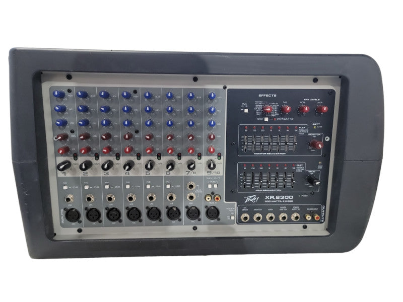 Peavey Xr-8300 600 Watt: 2x300 Powered Effects Mixer| for parts only